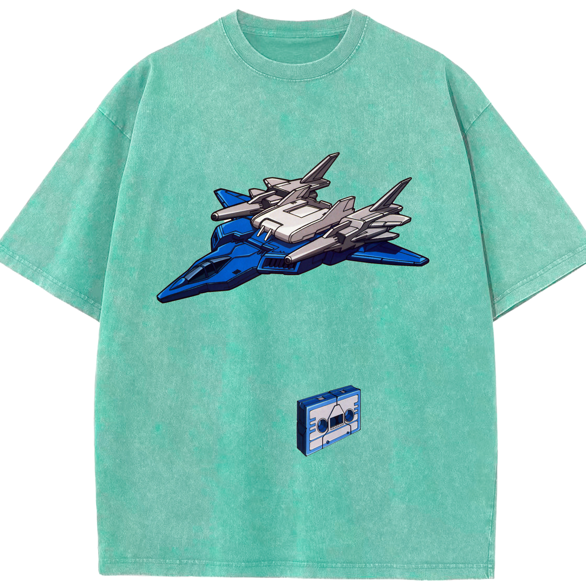 （画像用）  綿100% ヴィンテージ風 半袖Tシャツ（フロントプリント）